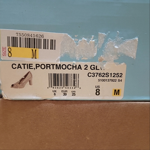 Life Stride "Catie Portmocha" Two-tone, Open Toe, Patent Leather Pumps ~ Vintage - Picture 11 of 11